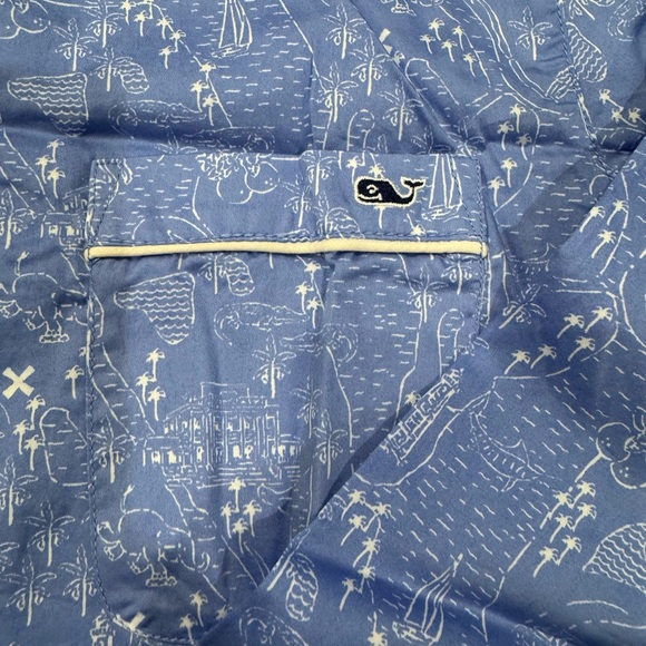 Vineyard Vines Blue Nautical Print Pajama Set 💯 cotton - Picture 3 of 7